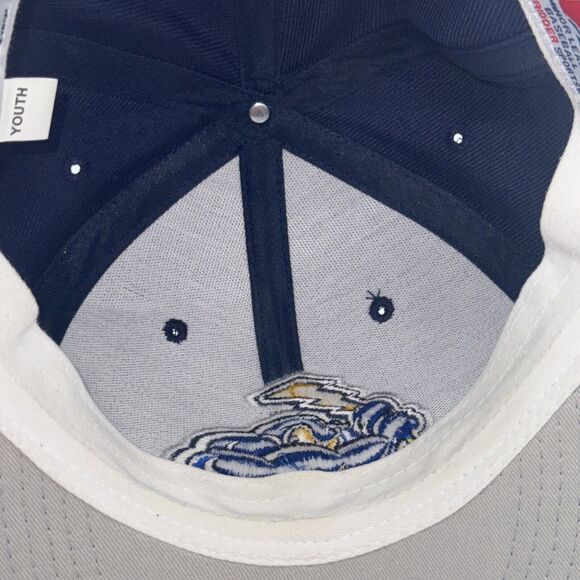 Bimm Ridder Trenton Thunder Cloud Logo MLB SnapBack YOUTH HAT NAVY/baby Blue - Picture 9 of 10